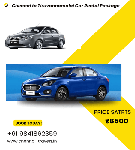 Chennai to Tiruvannamalai Car Rental Package