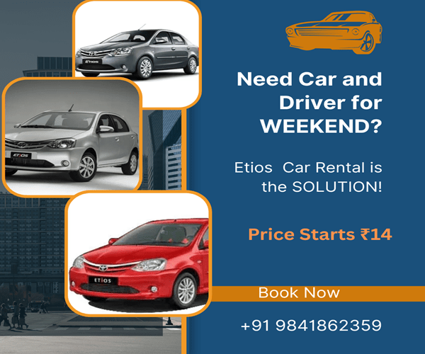 Etios Car Rental With Driver Chennai