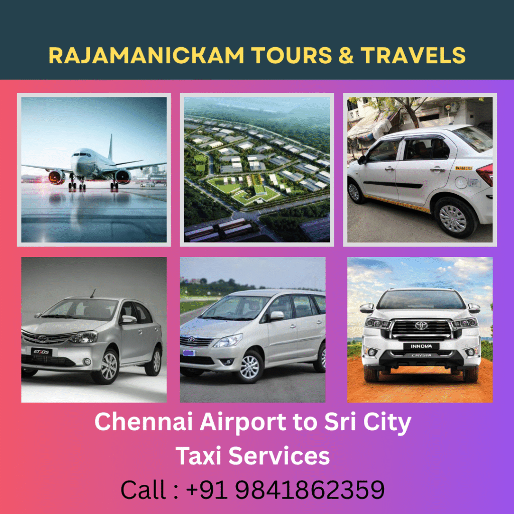 Chennai Airport to Sri City Taxi fare