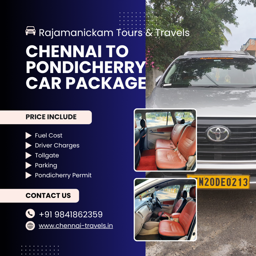Chennai Airport to Pondicherry Crysta Package
