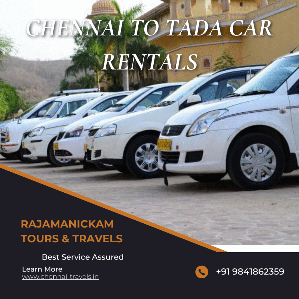 Chennai to Tada Car Rental Package