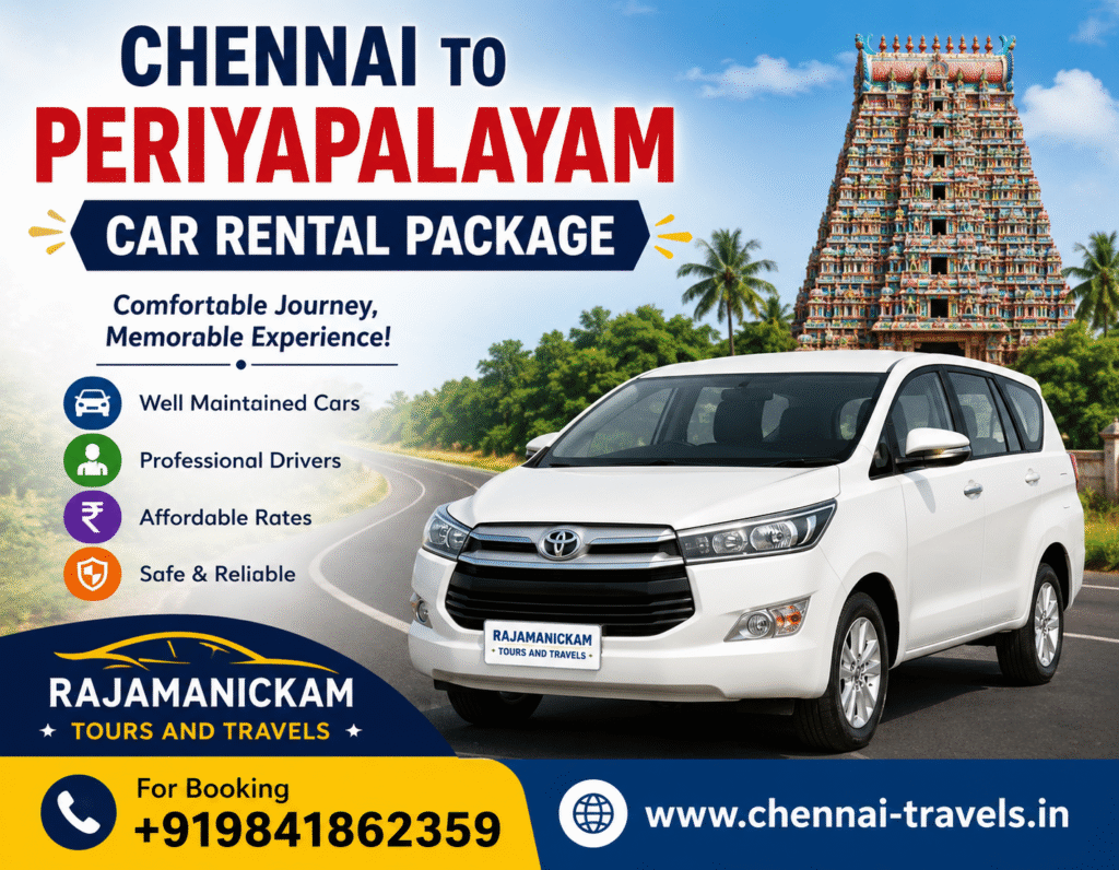 Chennai to Periyapalayam temple Car Package
