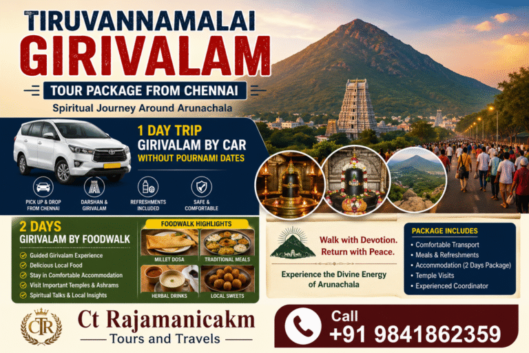 Tiruvannamalai Girivalam Tour Package from Chennai
