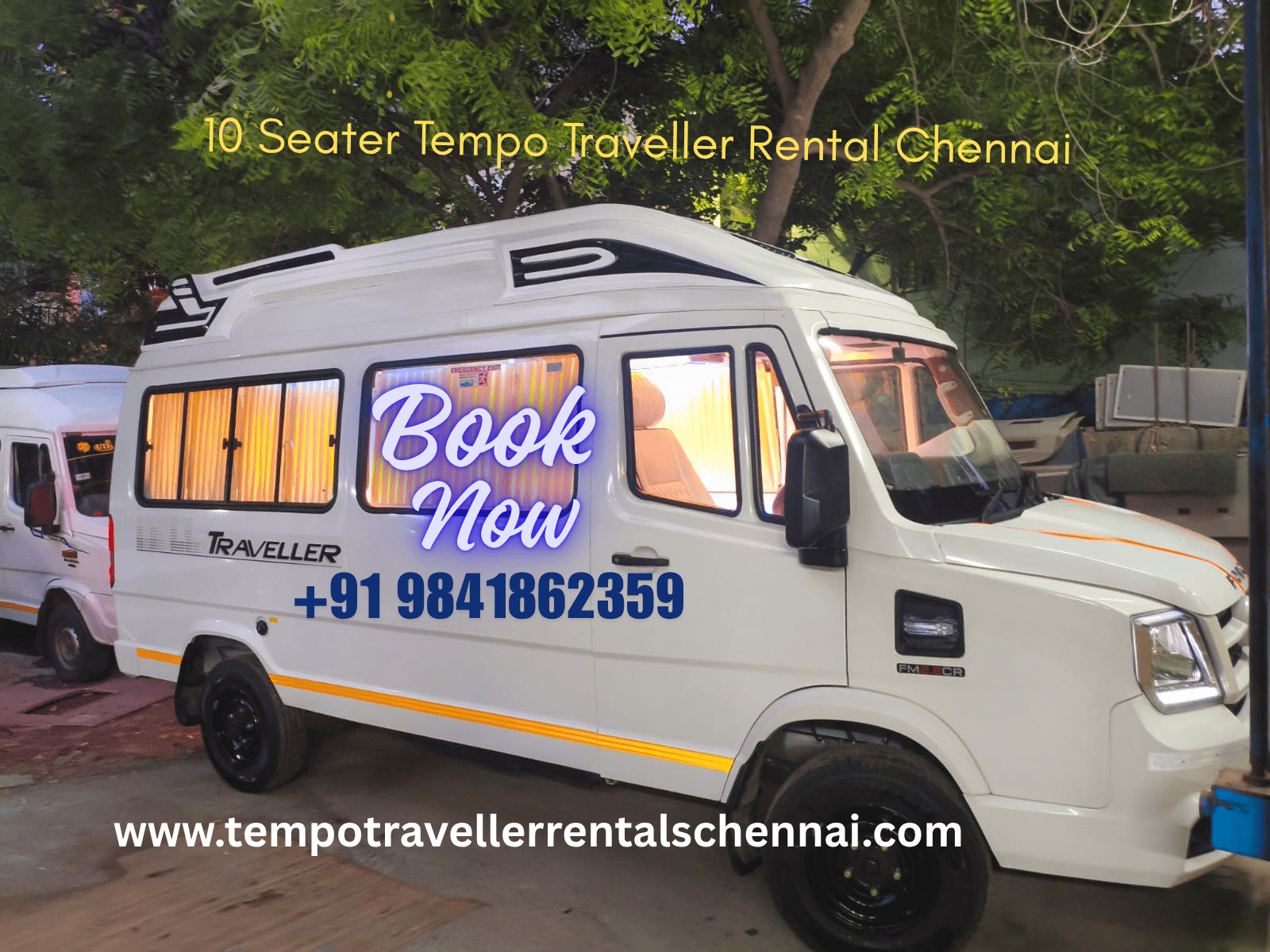 10 Seater Tempo Traveller Rental Chennai